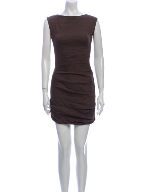 La Petite S***** Linen Mini Dress Brown