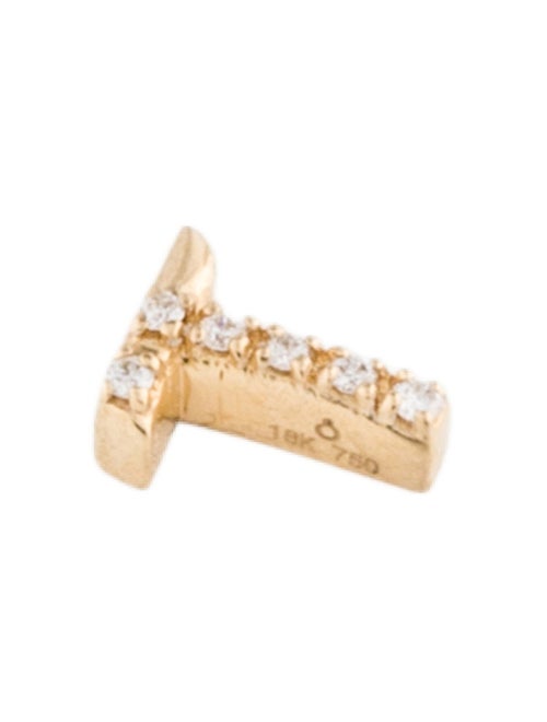 Loquet 18K Diamond 'T' Initial Charm