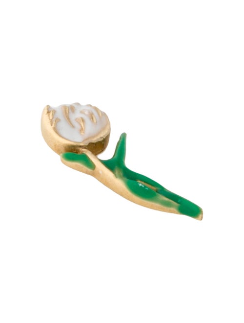Loquet 18K Enamel Tulip Charm