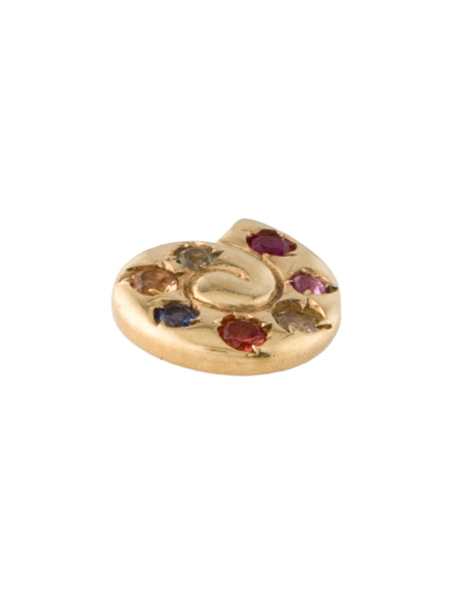 Loquet 18k Sapphire Shell Charm