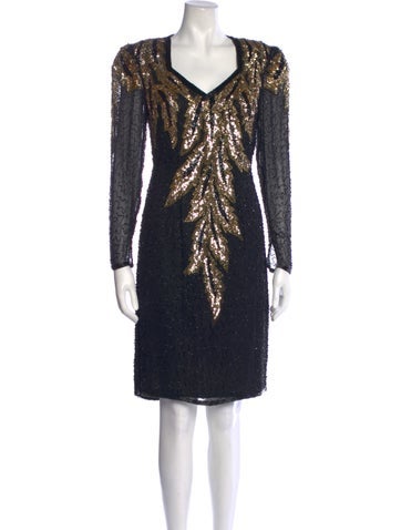 Lillie Rubin Dresses Vintage Knee-Length Dress S