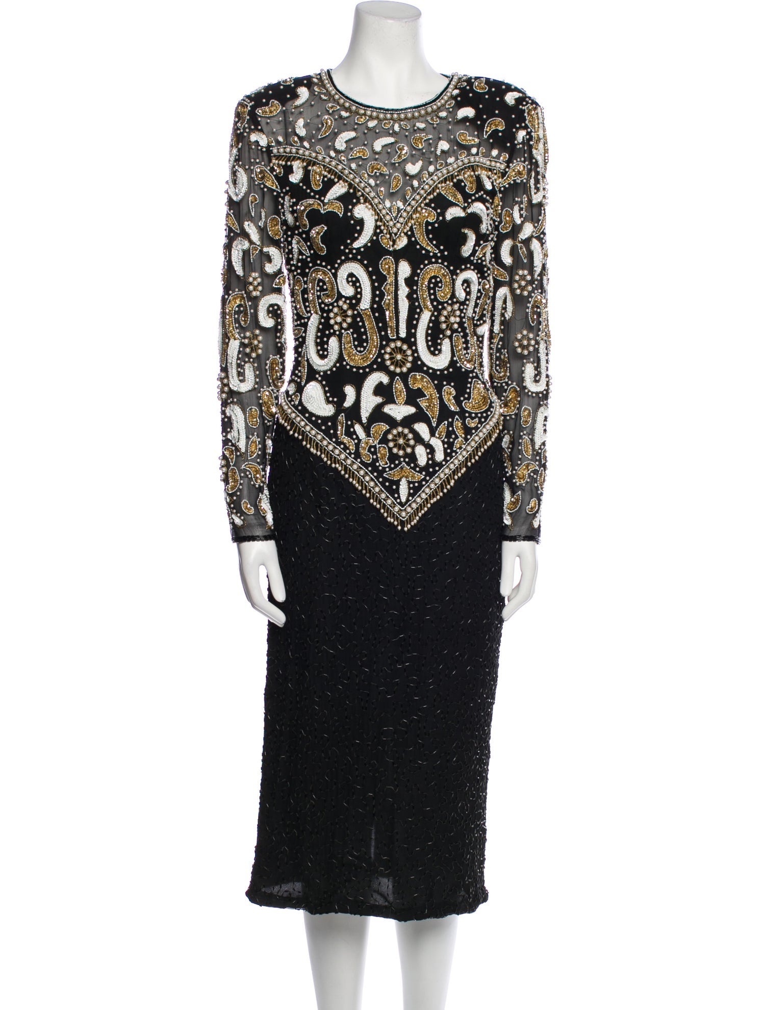 LILLIE RUBIN Vintage Midi Length Dress