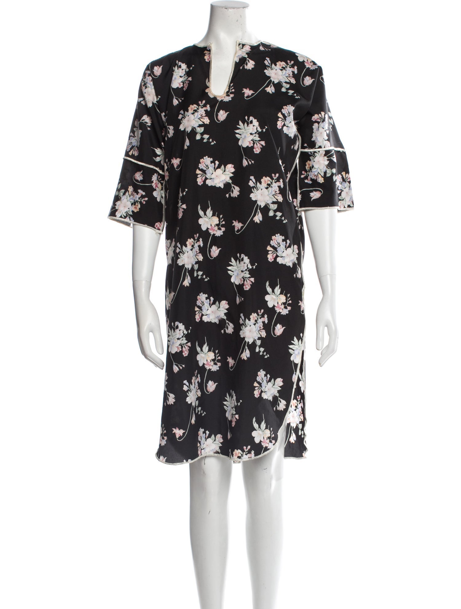 LILLIE RUBIN Floral Print Knee-Length Dress