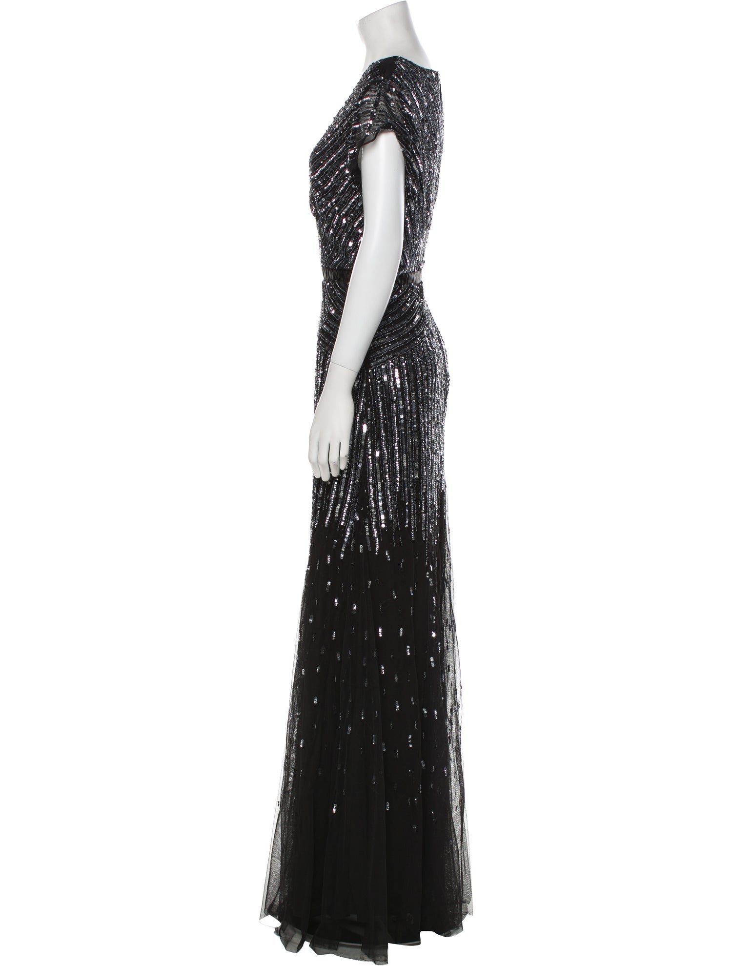 LILLIE RUBIN V-Neck Long Dress