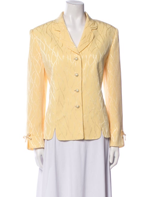 LILLIE RUBIN Wool Printed Blazer