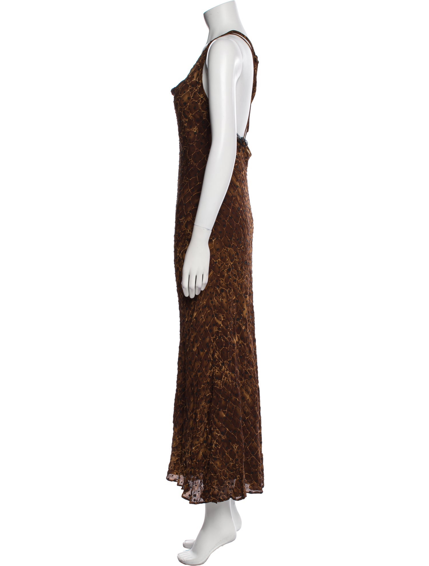 LILLIE RUBIN Silk Long Dress