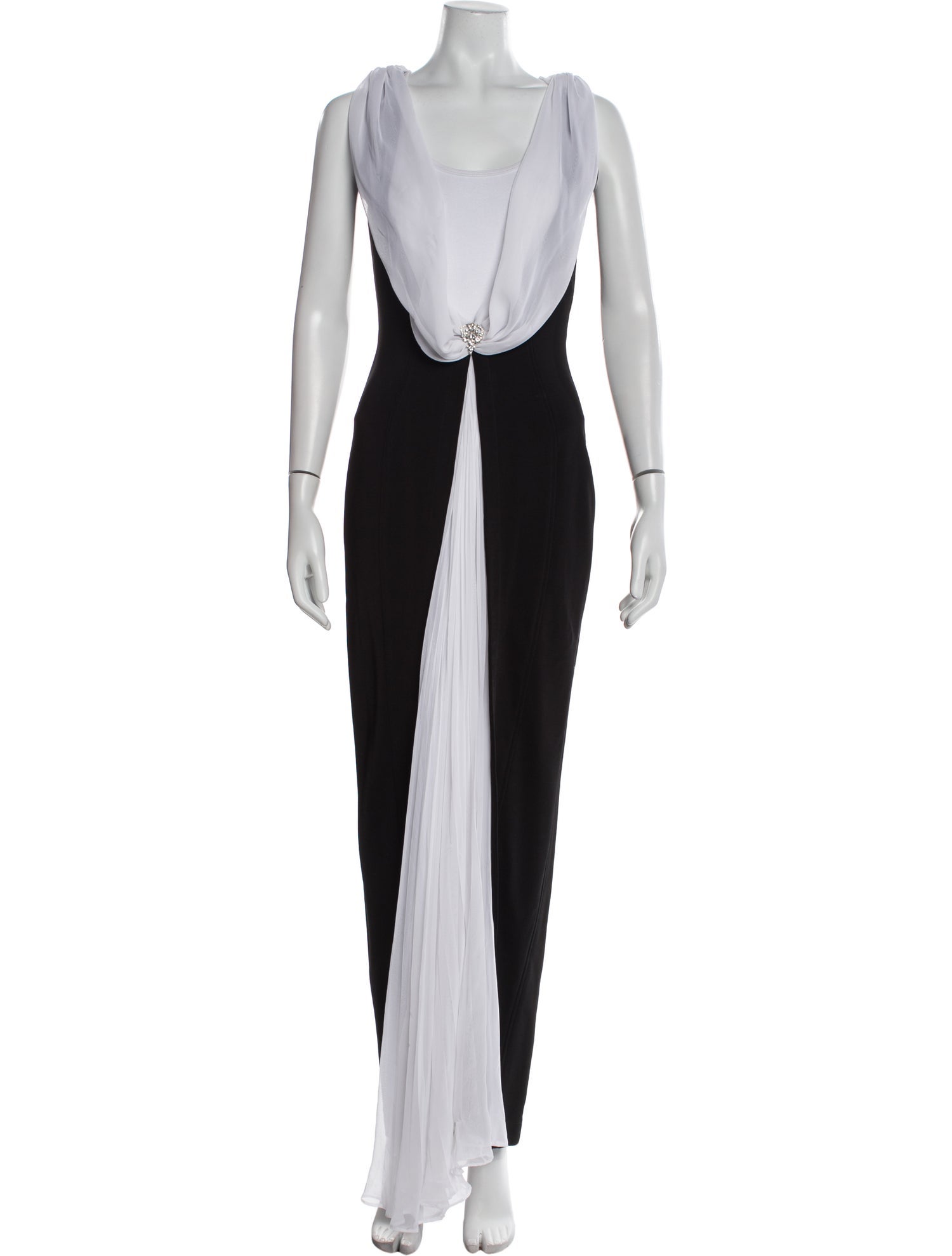 LILLIE RUBIN Scoop Neck Long Dress
