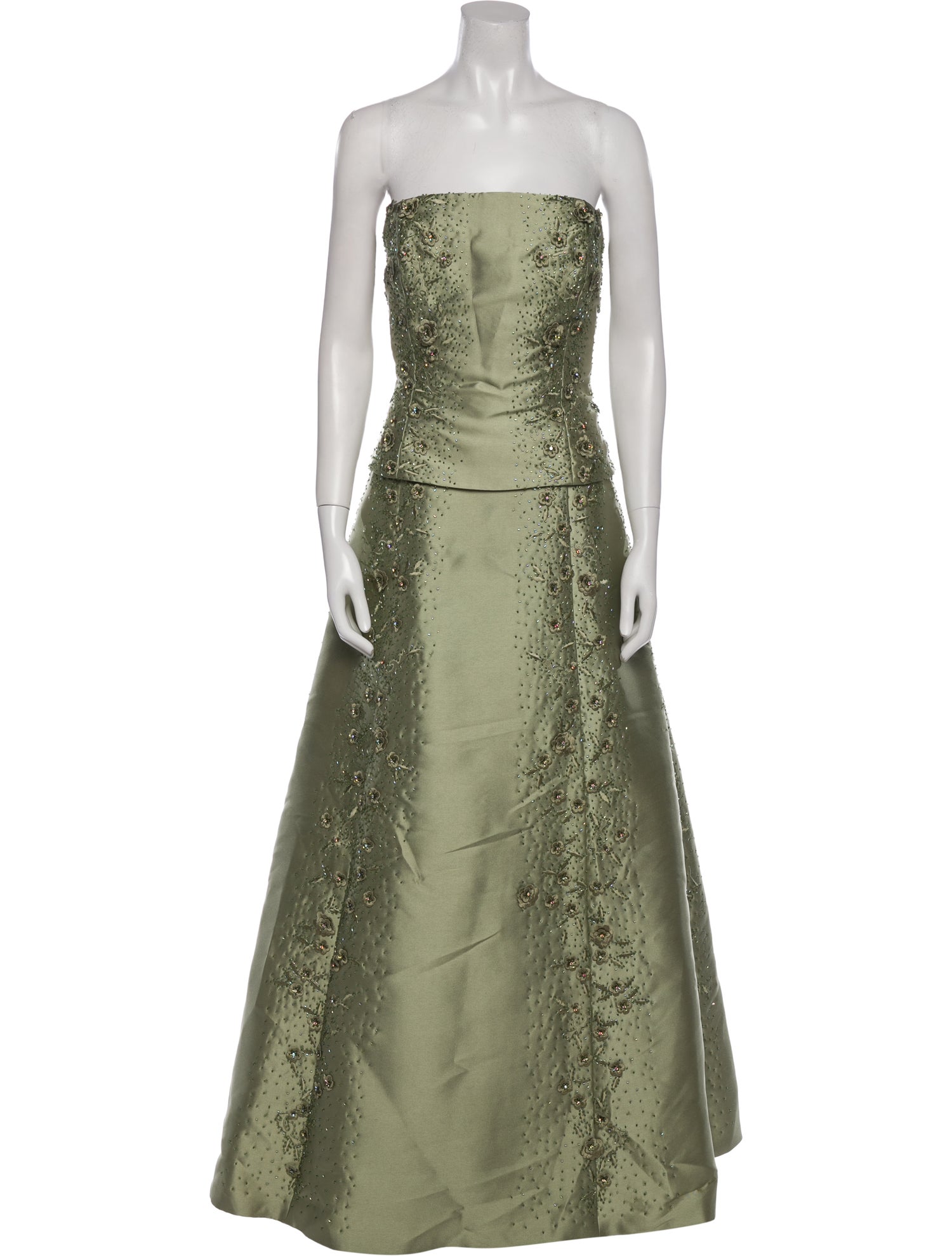 LILLIE RUBIN Strapless Long Dress