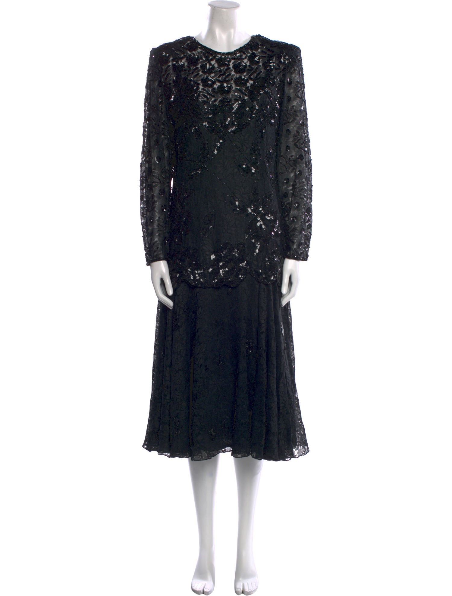 LILLIE RUBIN Vintage Midi Length Dress