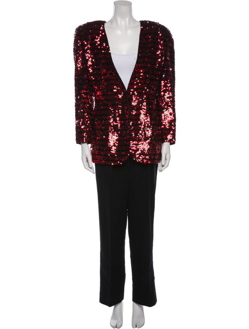 LILLIE RUBIN Sequin Patterned Pantsuit