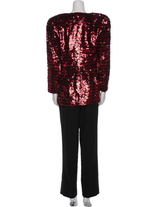 LILLIE RUBIN Sequin Patterned Pantsuit