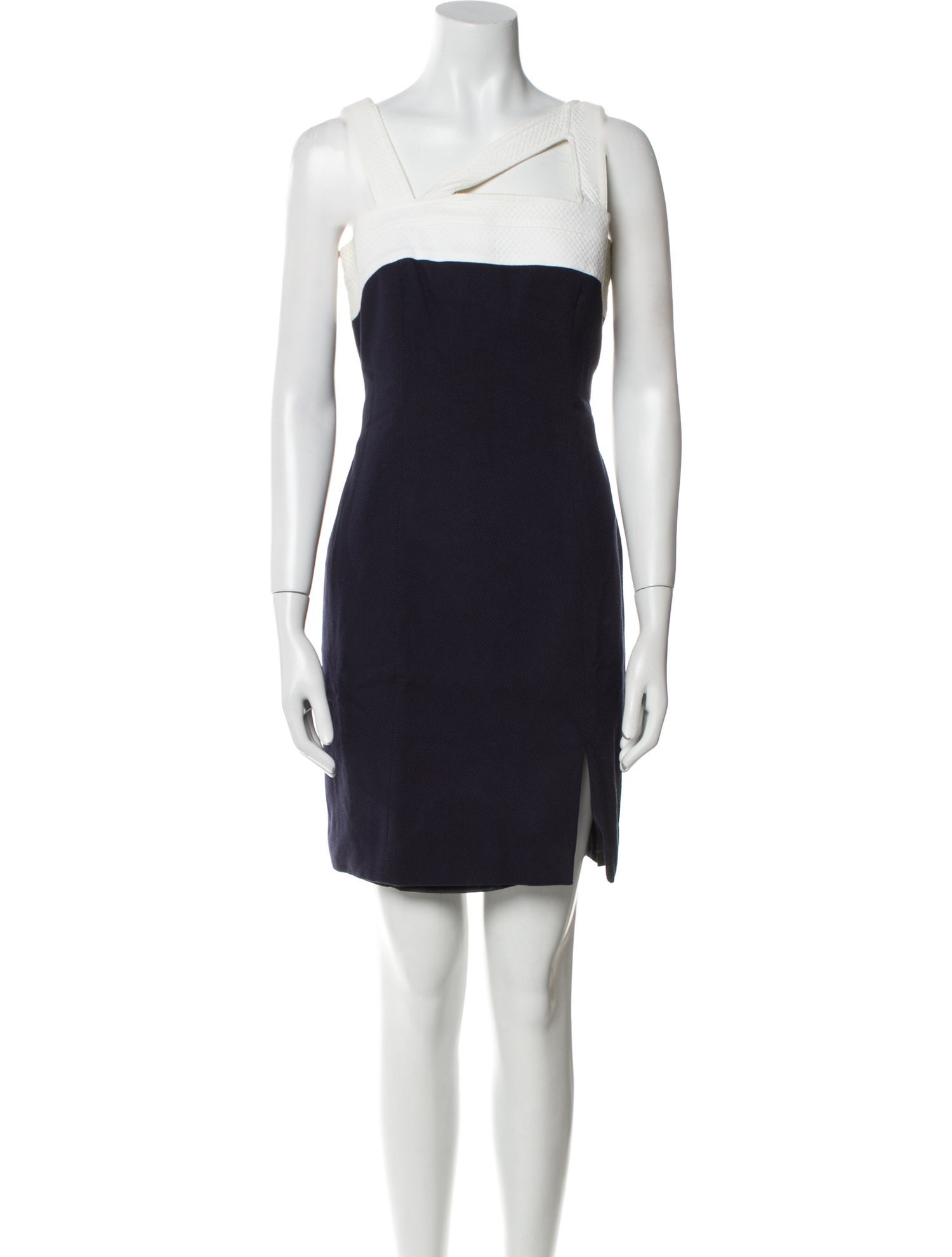 LILLIE RUBIN Square Neckline Mini Dress