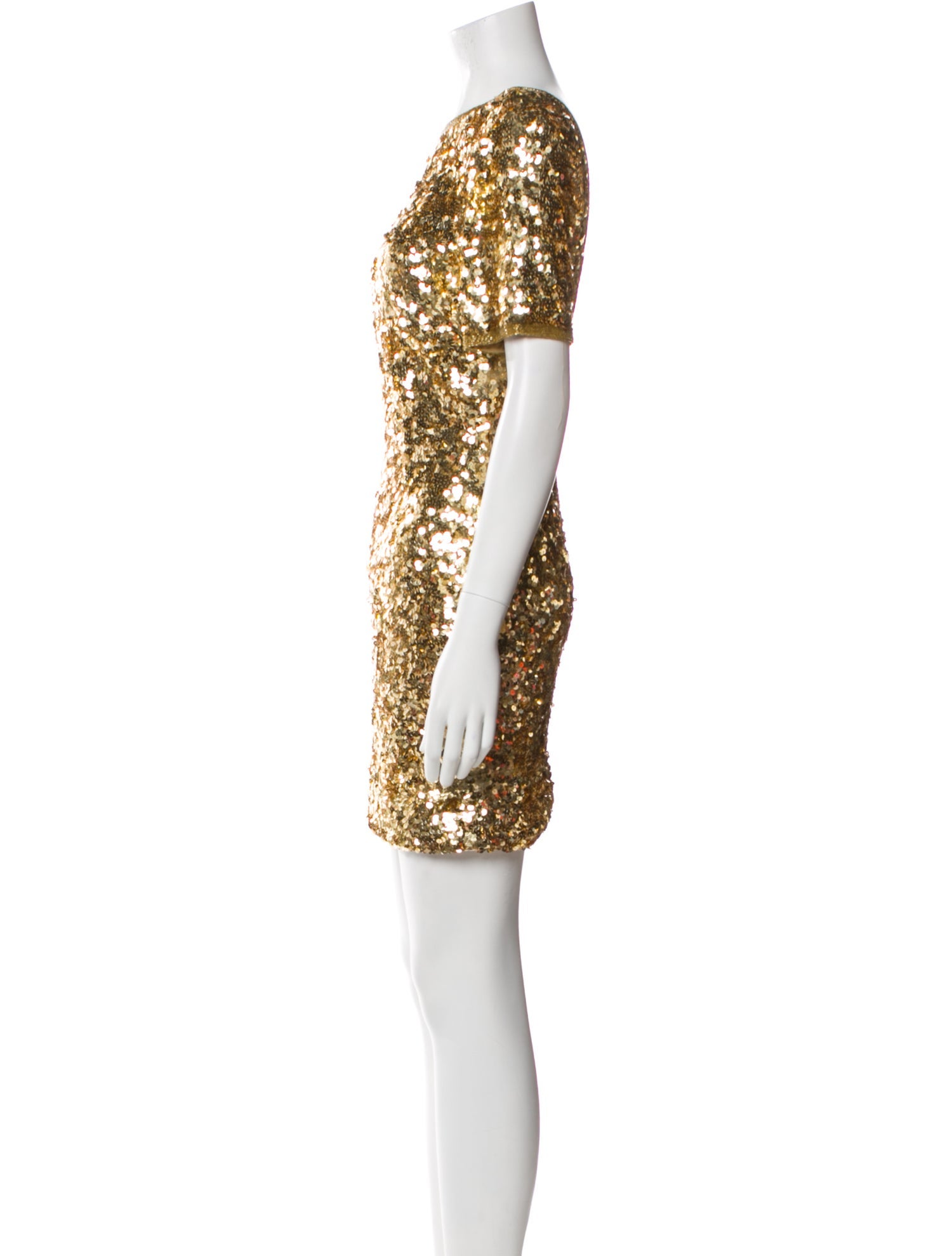 LILLIE RUBIN Bateau Neckline Mini Dress