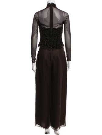 LILLIE RUBIN Glitter Accents Pant Set