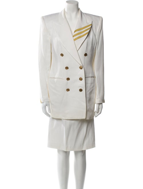 LILLIE RUBIN Striped Skirt Suit