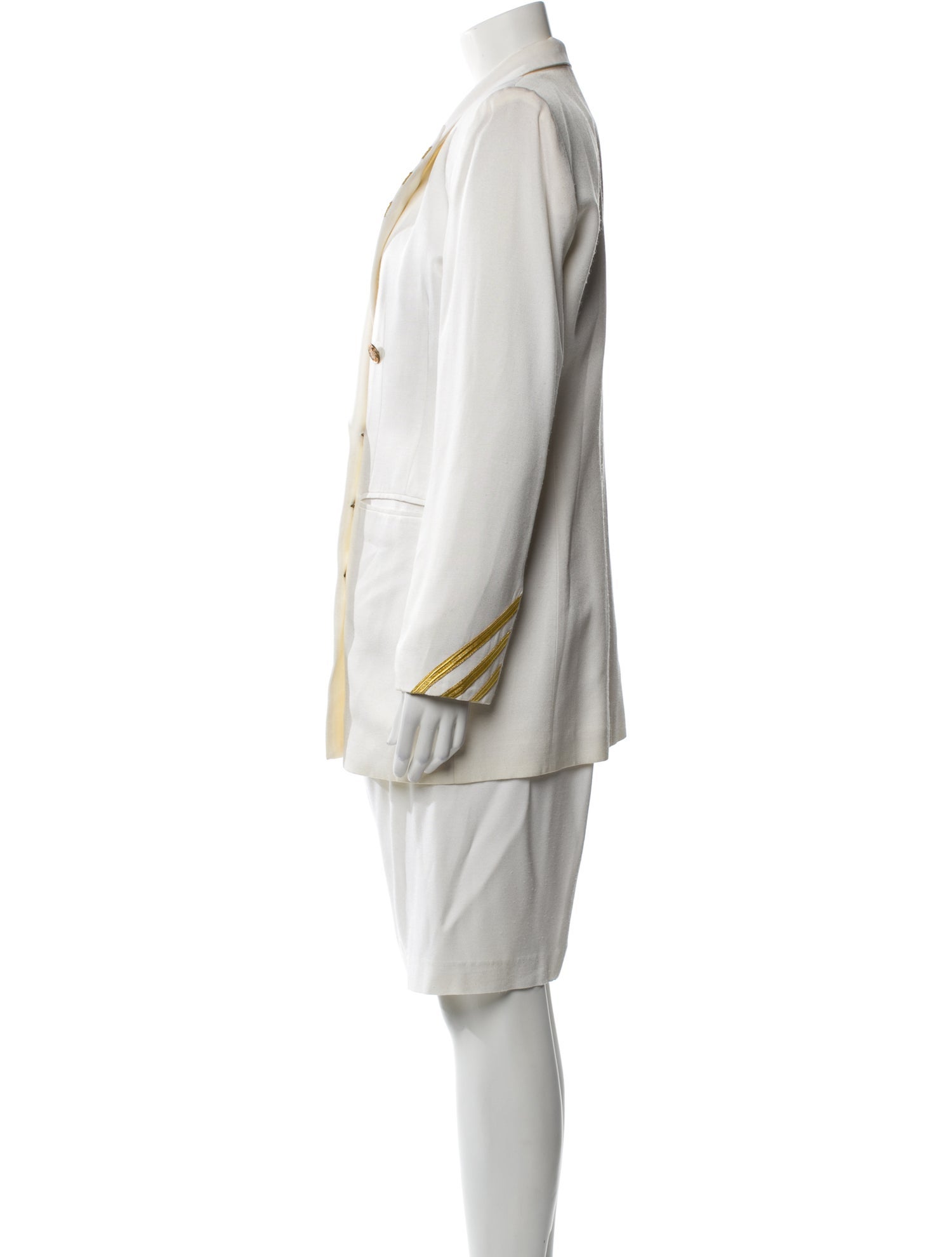 LILLIE RUBIN Striped Skirt Suit