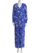 LILLIE RUBIN Silk Printed Jumpsuit