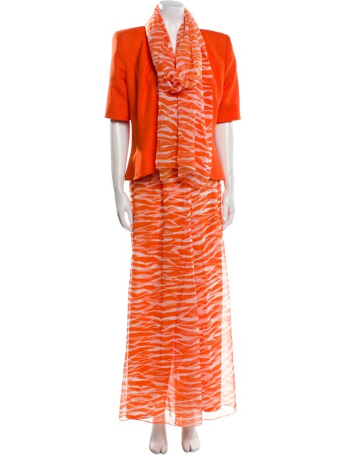 LILLIE RUBIN Printed Crystal Embellishments Pant Set