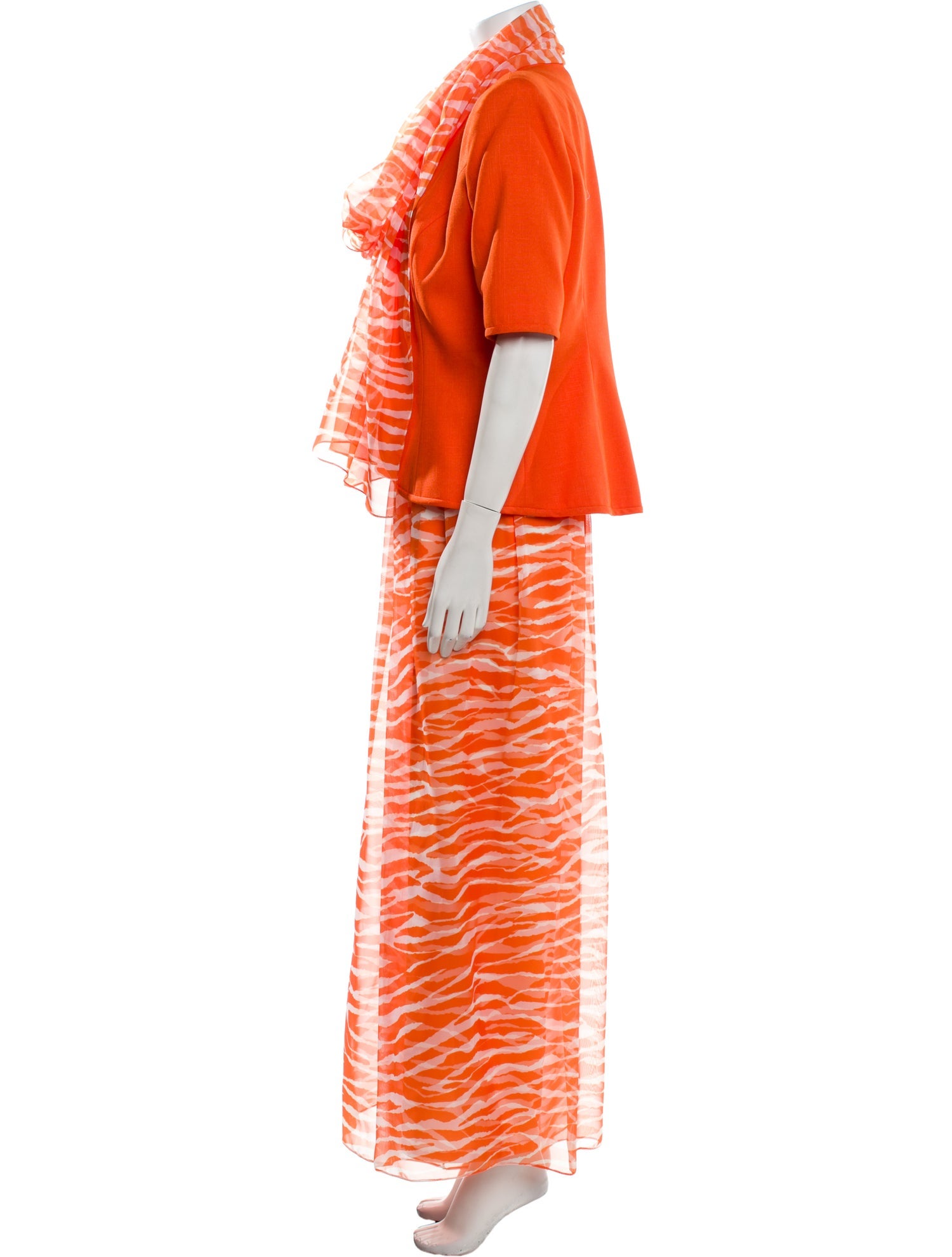 LILLIE RUBIN Printed Crystal Embellishments Pant Set