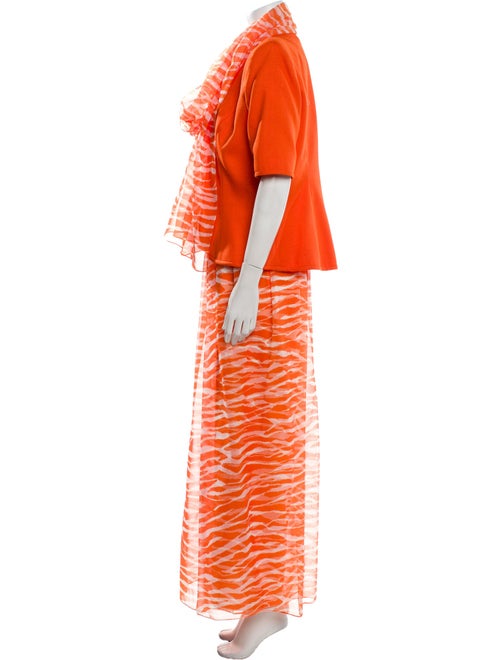 LILLIE RUBIN Printed Crystal Embellishments Pant Set