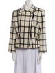 LILLIE RUBIN Wool Plaid Print Evening Jacket