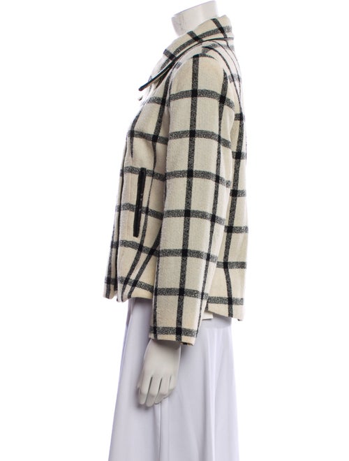 LILLIE RUBIN Wool Plaid Print Evening Jacket