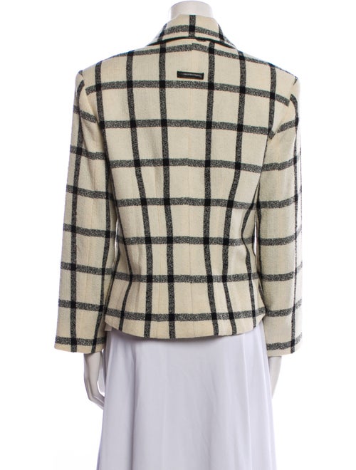LILLIE RUBIN Wool Plaid Print Evening Jacket