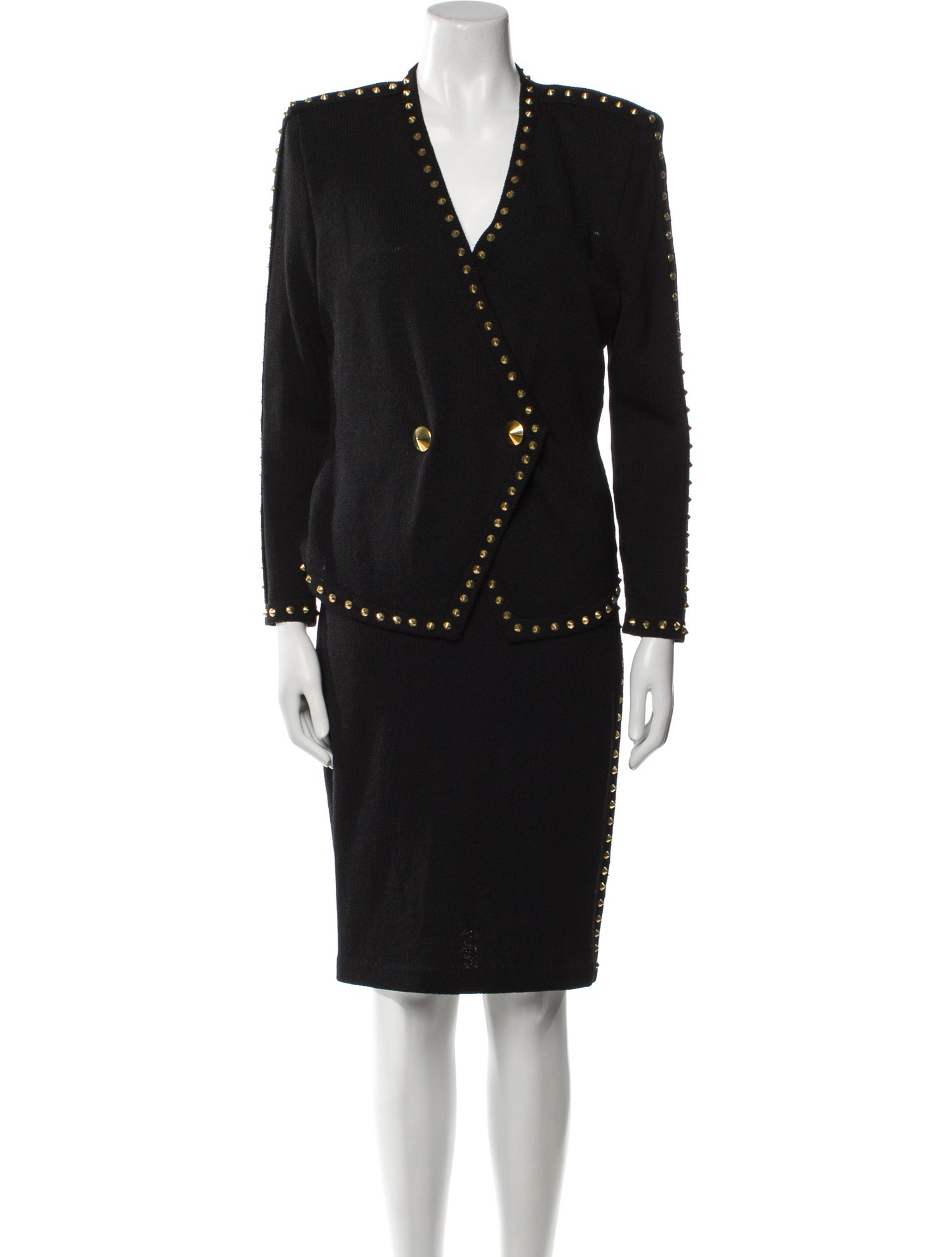 LILLIE RUBIN Studded Accents Skirt Set