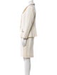LILLIE RUBIN Wool Whipstitch Trim Skirt Suit