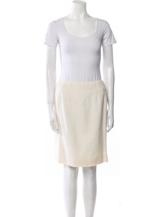 LILLIE RUBIN Wool Whipstitch Trim Skirt Suit