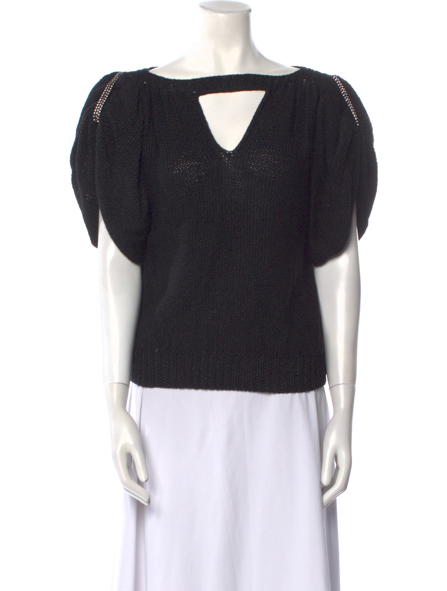 LILLIE RUBIN Bateau Neckline Sweater