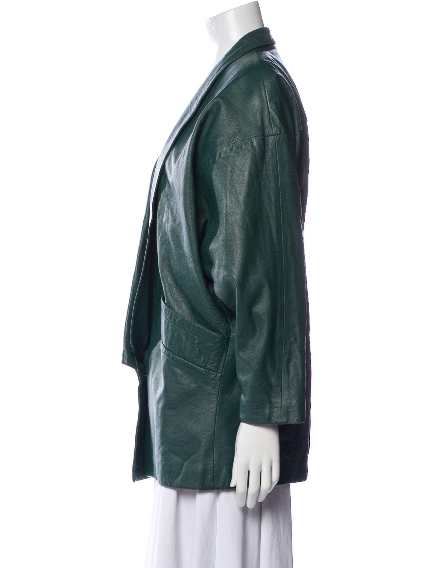 LILLIE RUBIN Leather Blazer