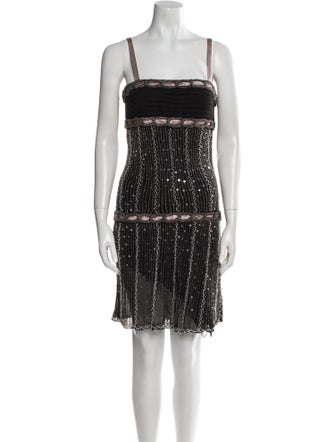 LILLIE RUBIN Silk Mini Dress