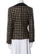 LILLIE RUBIN Wool Houndstooth Print Blazer