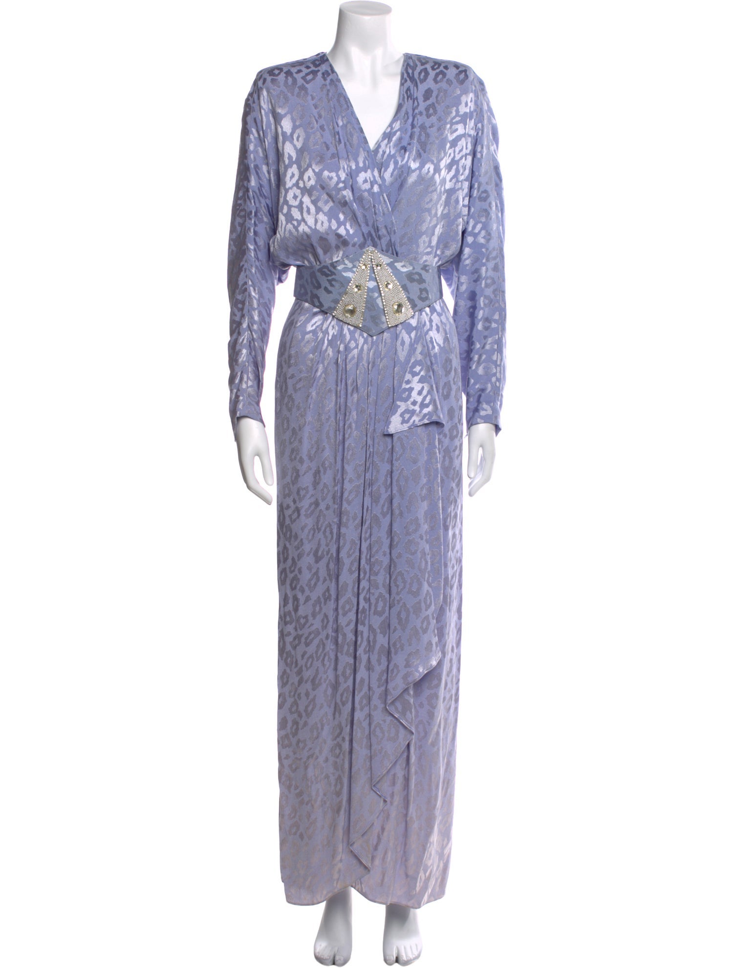 LILLIE RUBIN Printed Long Dress