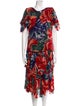 LILLIE RUBIN Silk Printed Skirt Set
