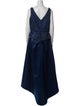 LILLIE RUBIN Bateau Neckline Long Dress