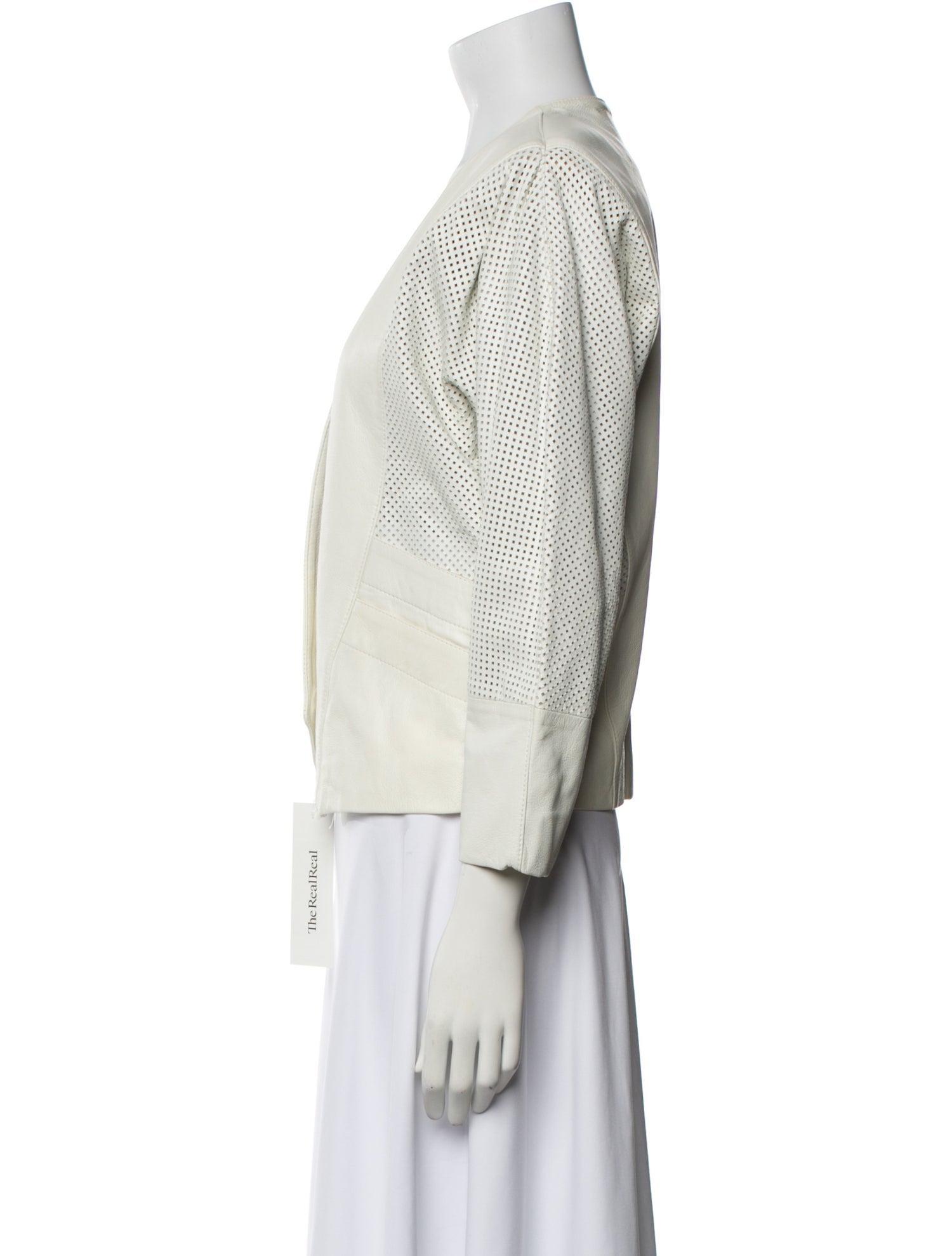 LILLIE RUBIN Leather Evening Jacket