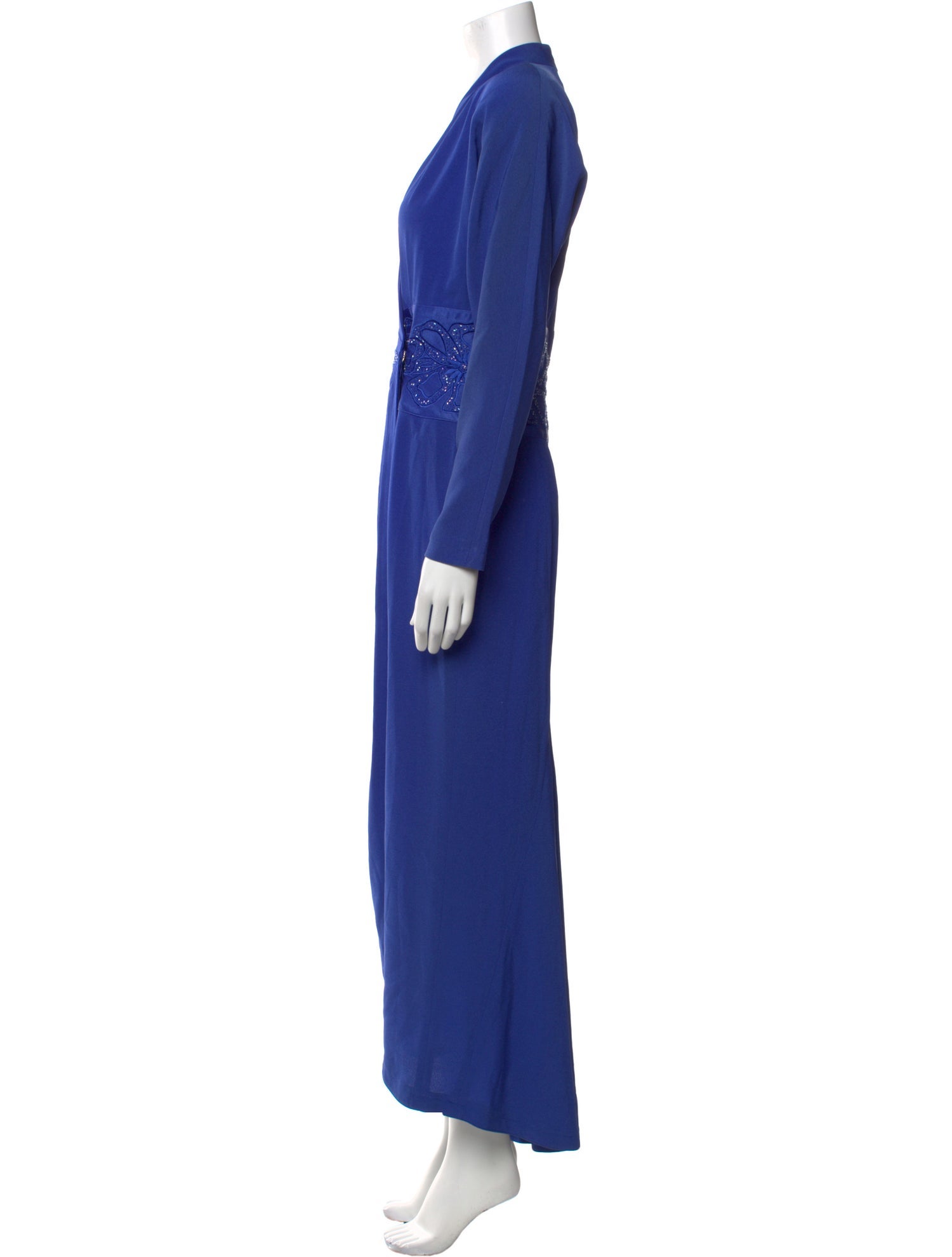 LILLIE RUBIN V-Neck Long Dress