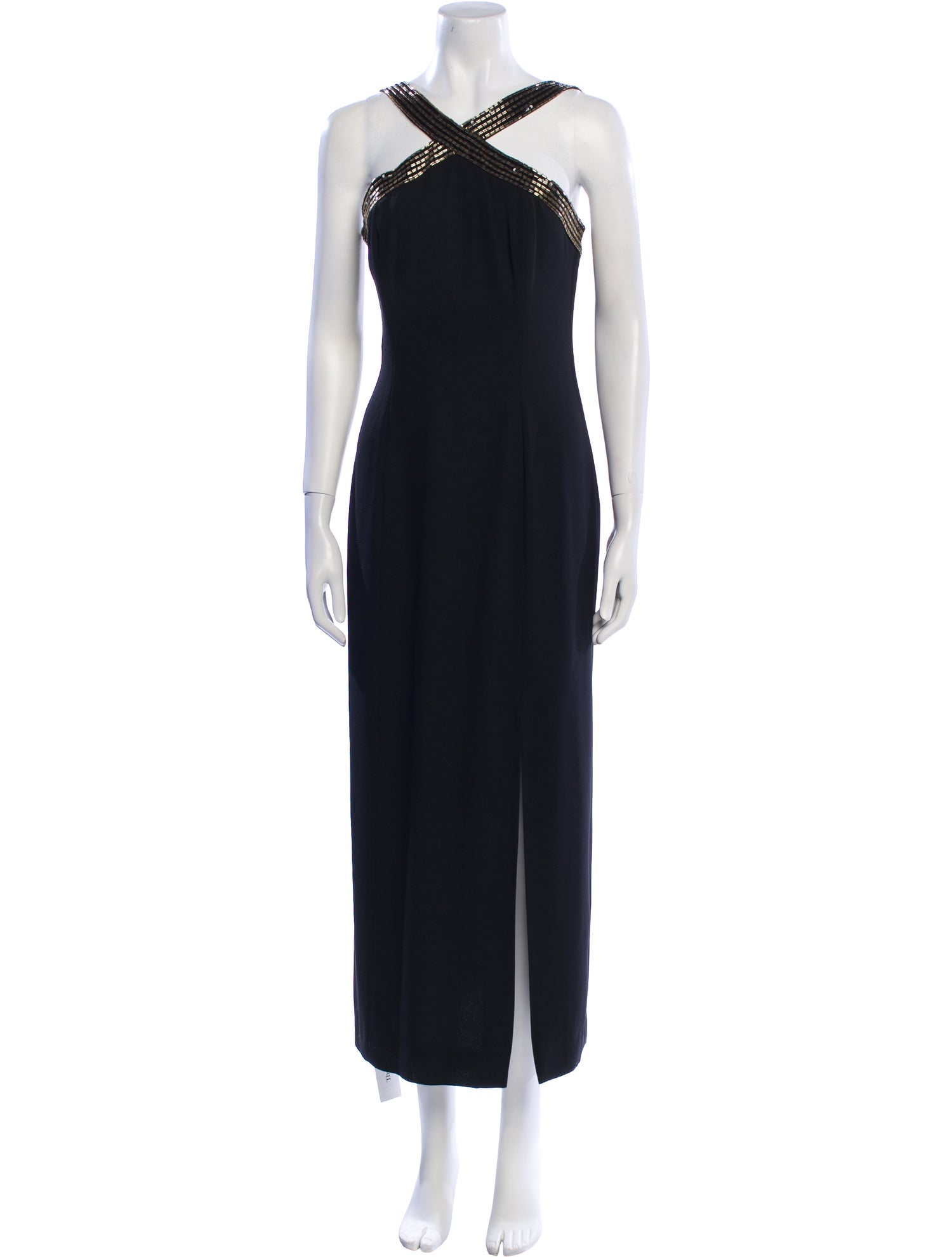 LILLIE RUBIN Halterneck Long Dress