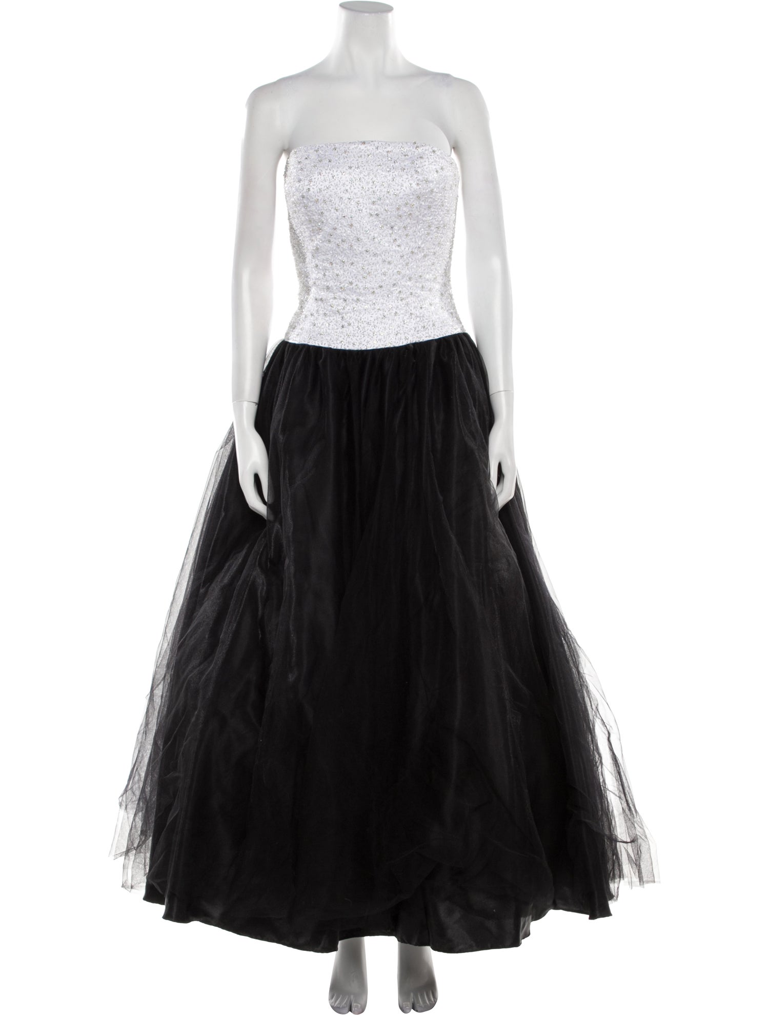 LILLIE RUBIN Colorblock Pattern Long Dress