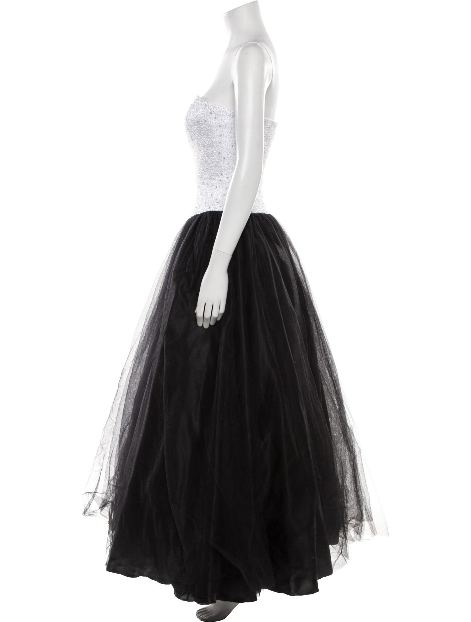 LILLIE RUBIN Colorblock Pattern Long Dress