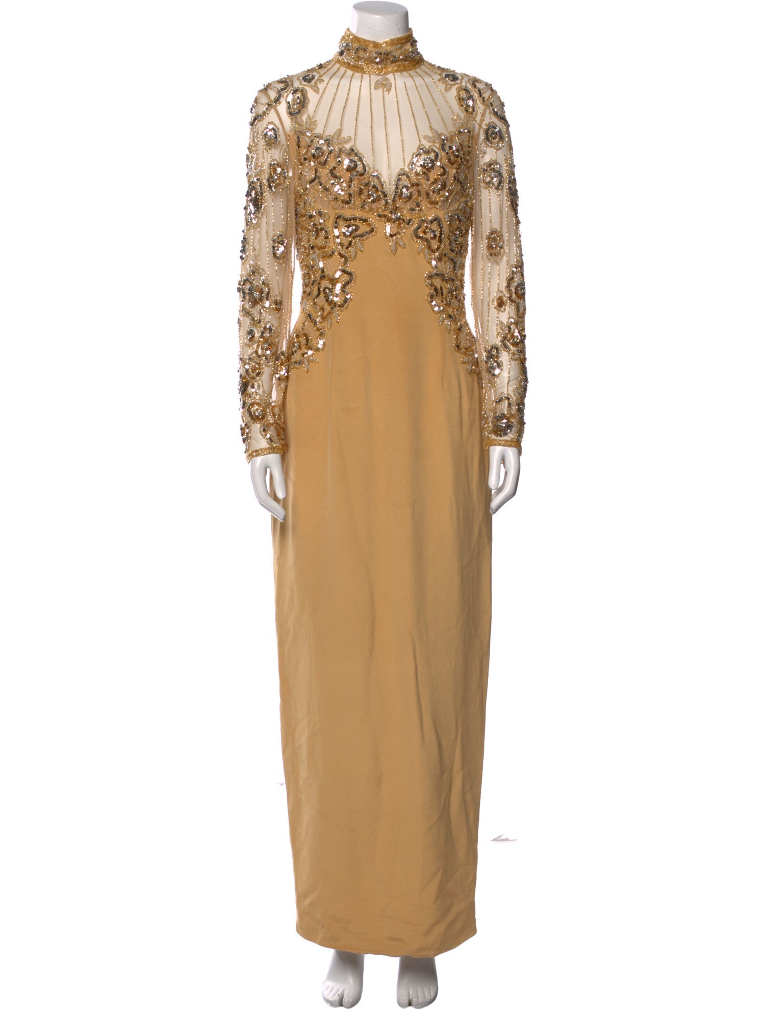 LILLIE RUBIN Silk Long Dress