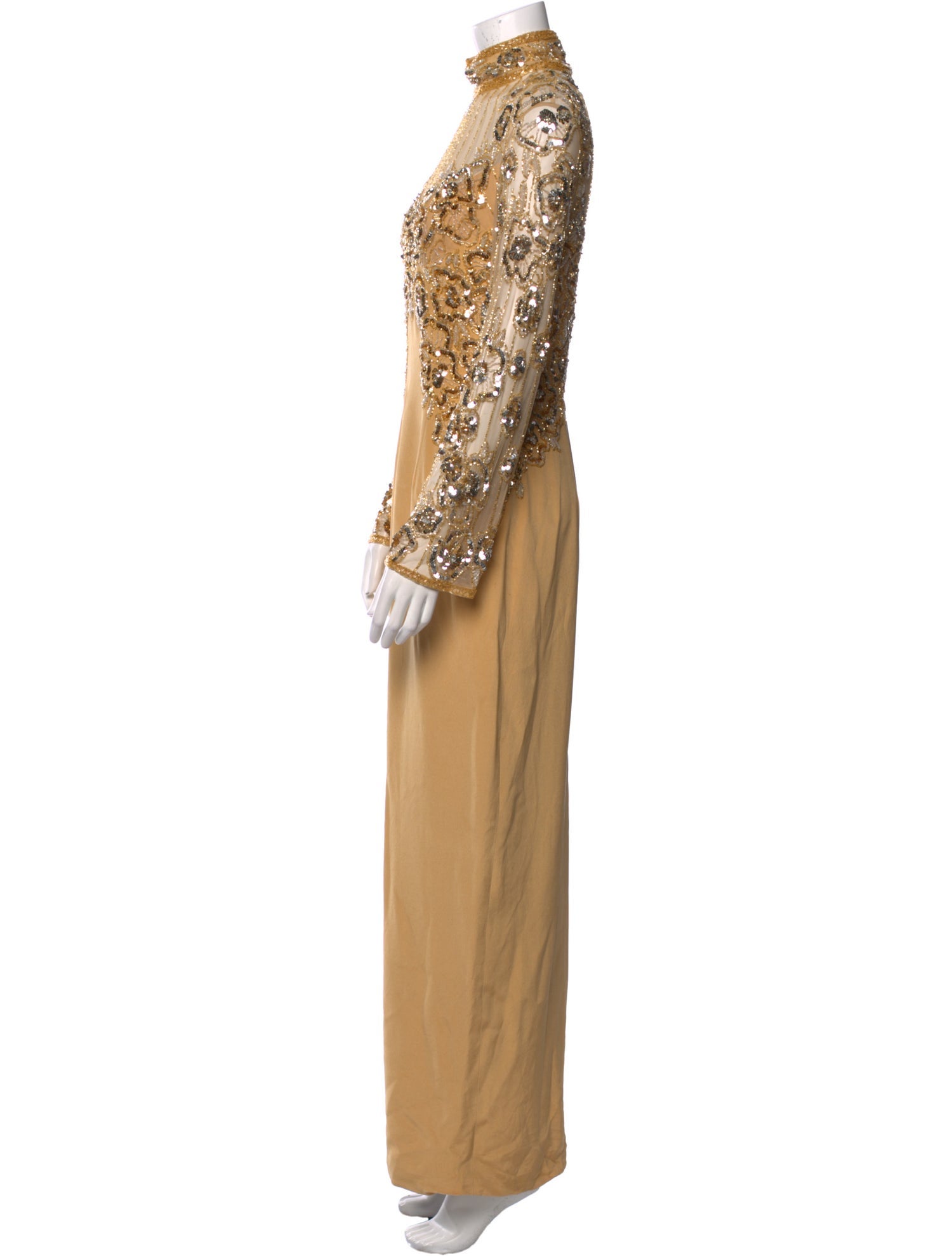 LILLIE RUBIN Silk Long Dress