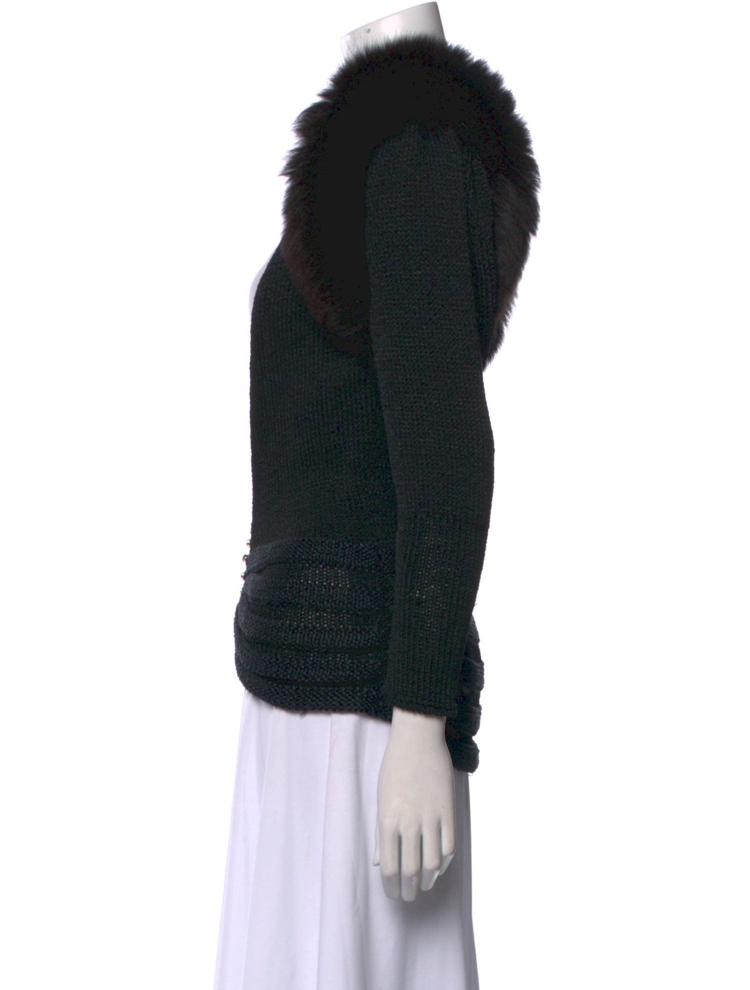 LILLIE RUBIN Scoop Neck Sweater