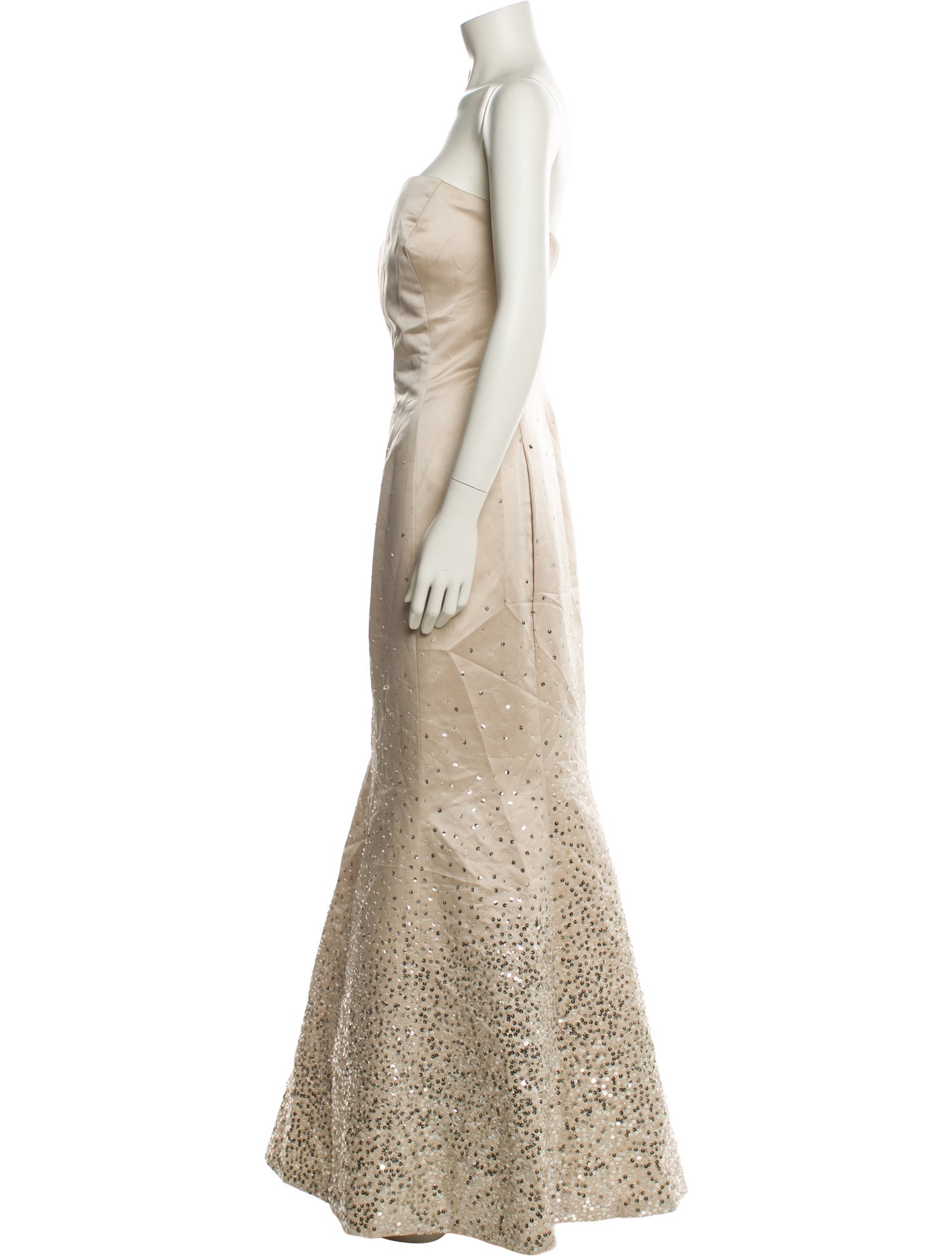 LILLIE RUBIN Strapless Long Dress