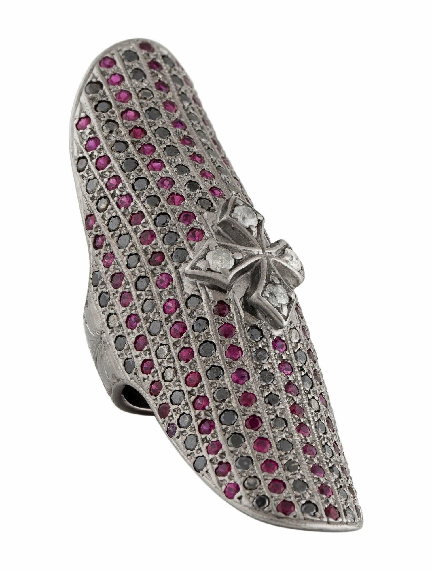 Loree Rodkin 18K Diamond & Ruby Cocktail Ring