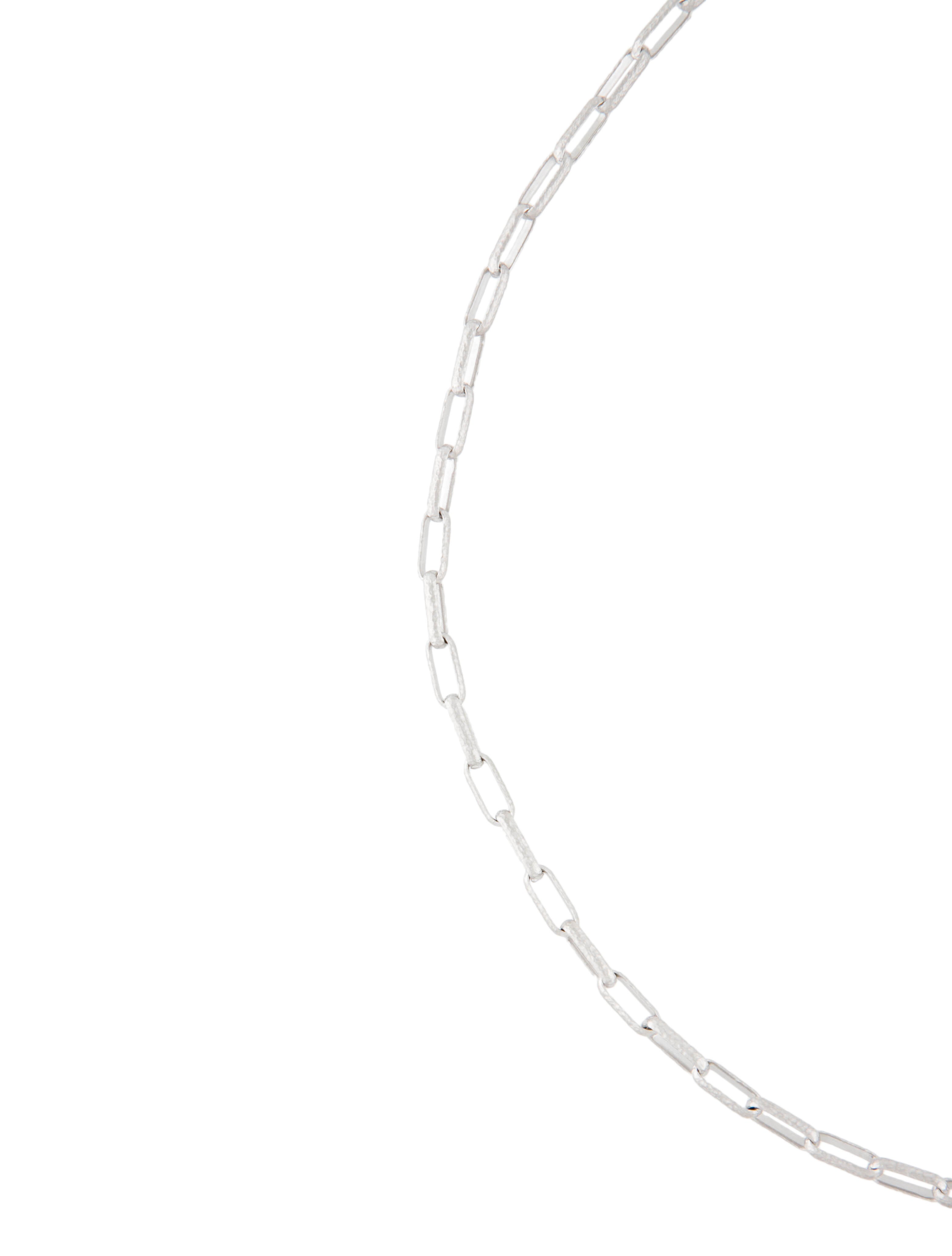 Loree Rodkin 18K Diamond Link Chain Necklace 18K White Gold Chain