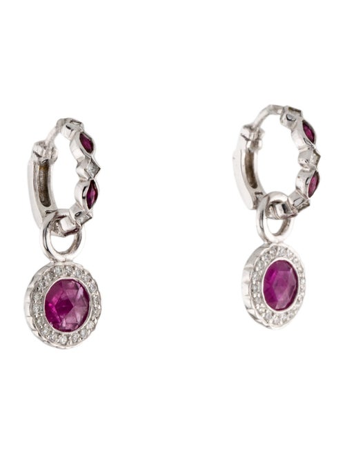 Loree Rodkin Ruby & Diamond Drop Earrings