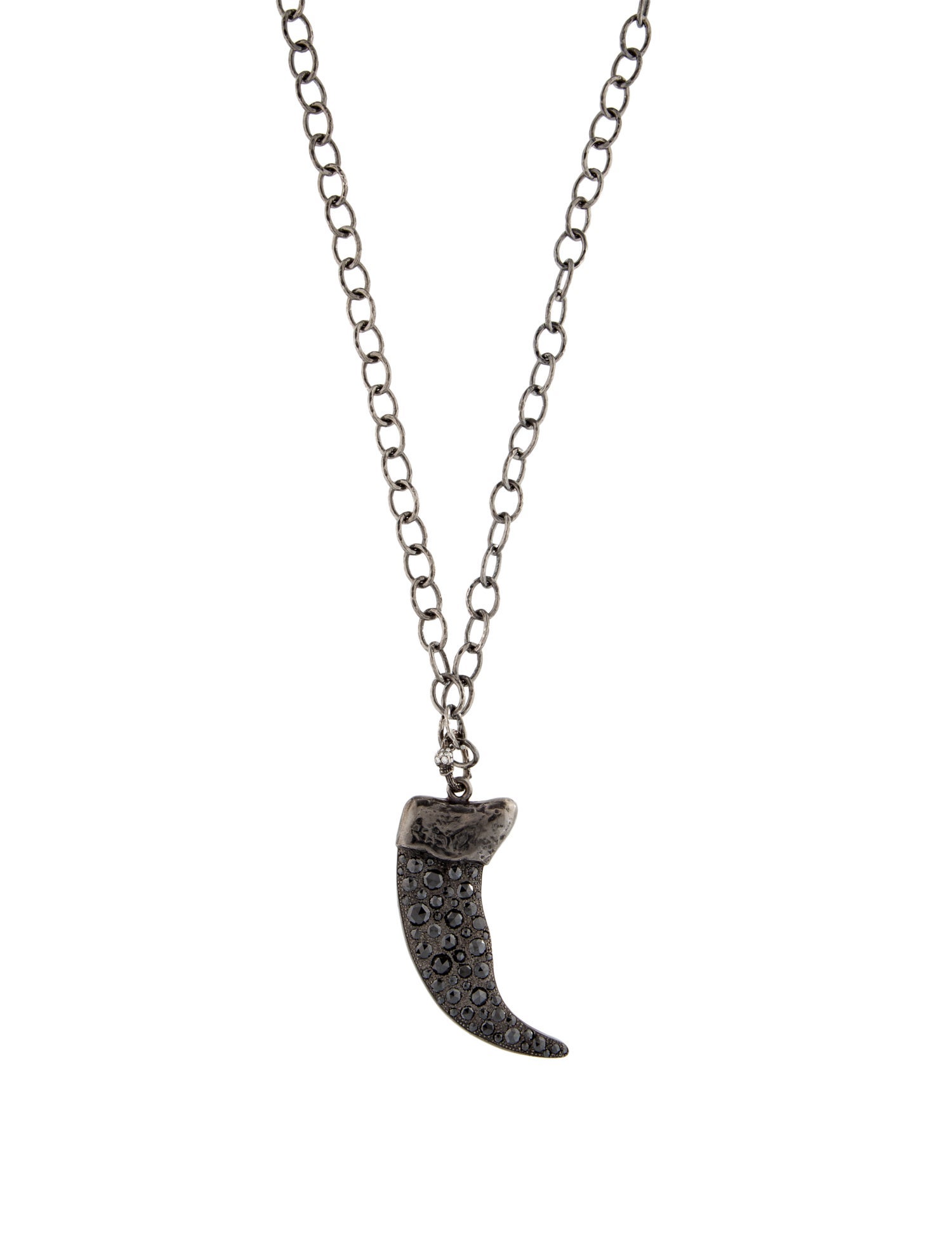 Loree Rodkin 18K Diamond Claw Pendant Necklace